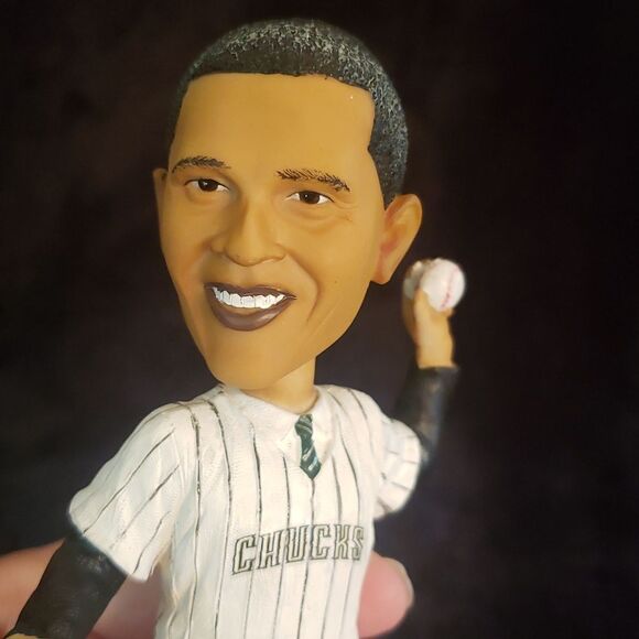 2012 Wausau Wisconsin Woodchucks Issued Barack Obama Bobblehead Figurine - Picture 7 of 11